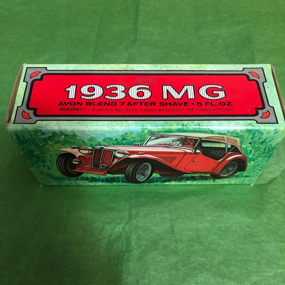 Avon 1936 MG Glass Decanter